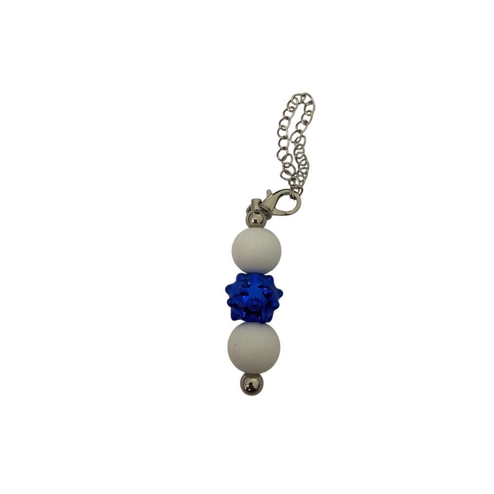 Blue and white cup charm